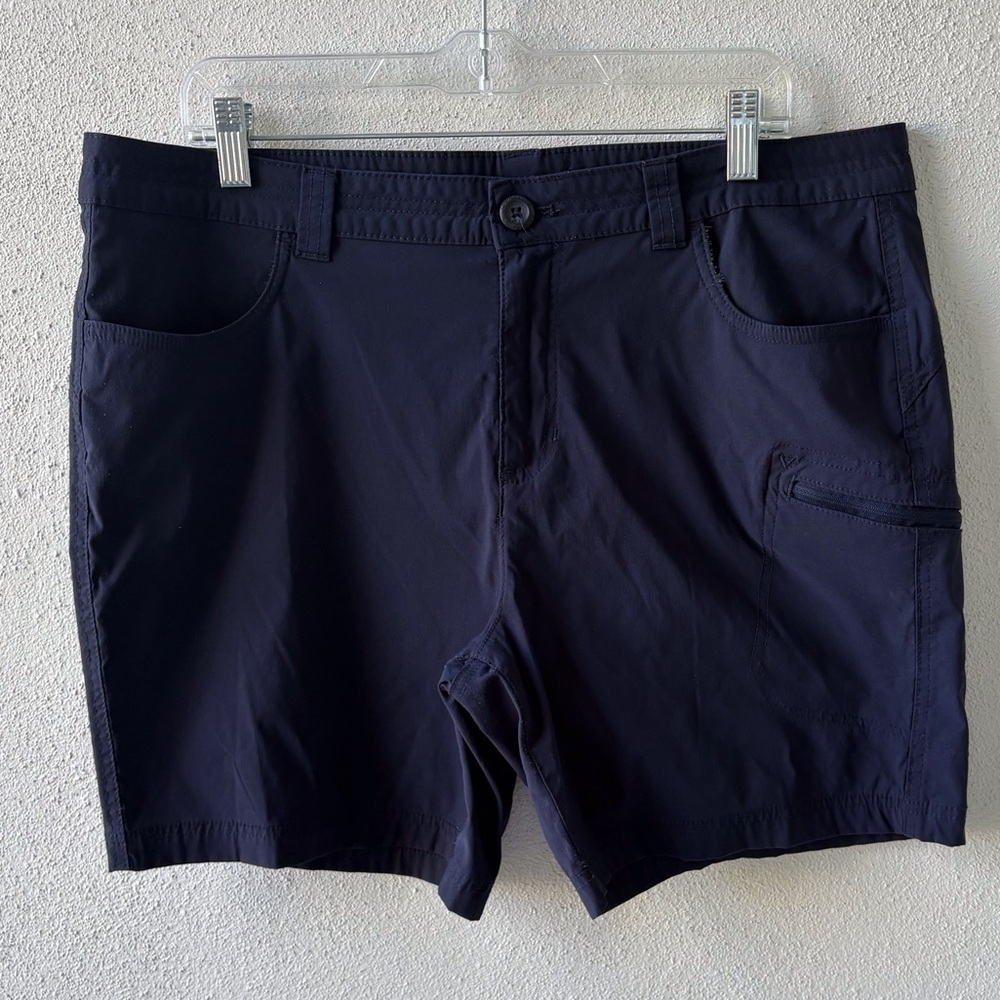 Eddie Bauer Size 16 Navy Hiking Shorts 7” Inseam Outdoors Activewear Utility